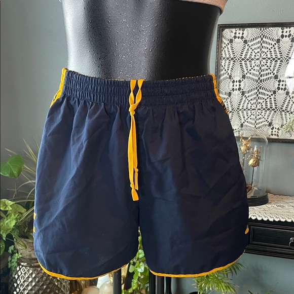 Nike Navy and Yellow Athletic Shorts - Picture 2 of 6